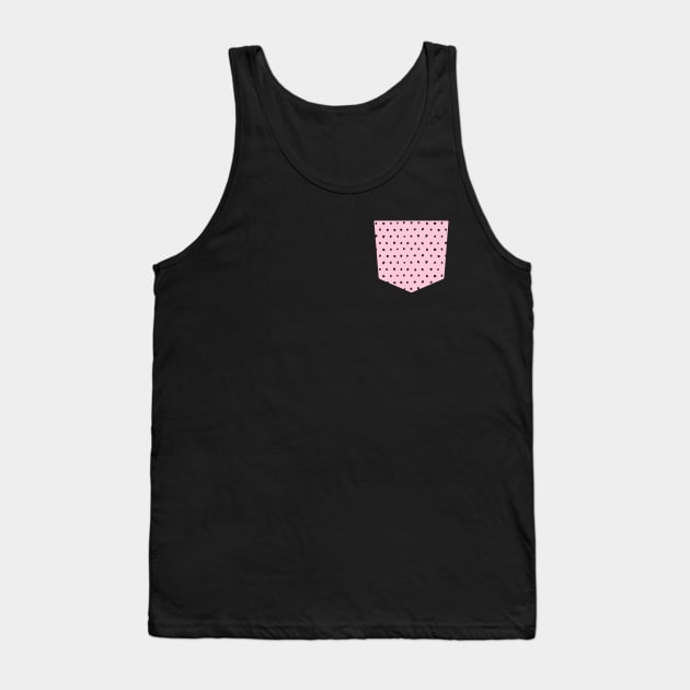 Pocket - Artsy Dots Pink Tank Top by ninoladesign
